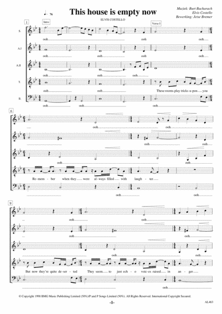 This House Is Empty Now (arr. Jetse Bremer)