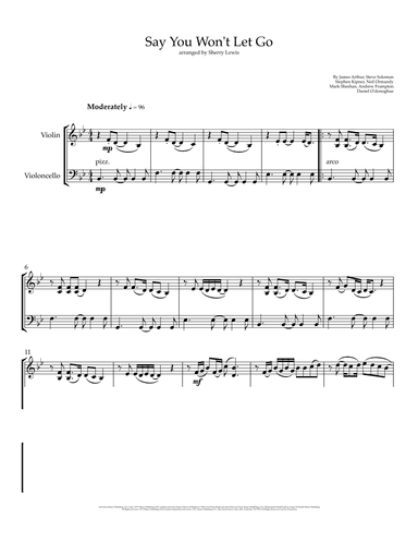Say You Won't Let Go (arr. Sherry Lewis)