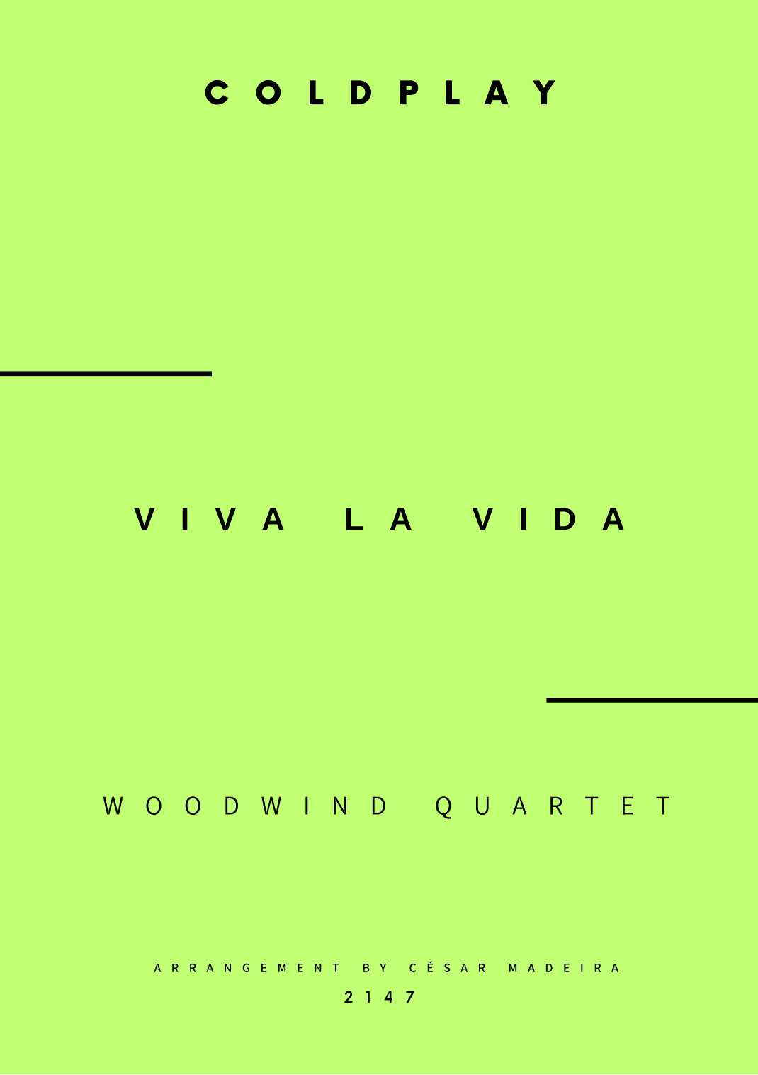 Viva La Vida - Score Only (arr. César Madeira)