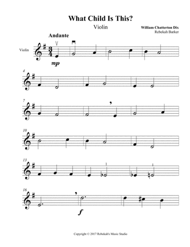 What Child Is This? (arr. Rebekah Barker)