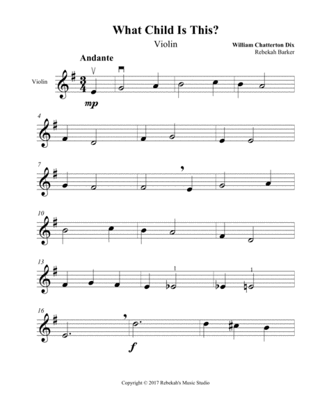 What Child Is This? (arr. Rebekah Barker)