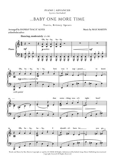 ...baby One More Time (arr. Danilo "Daca" Alves)