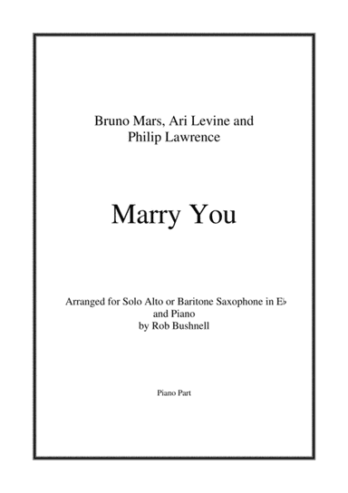 Marry You (arr. Rob Bushnell)