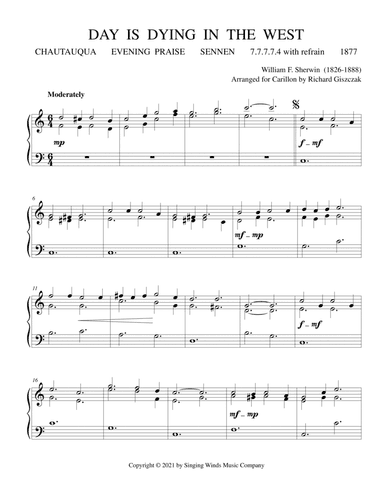 Day Is Dying in the West  (CHAUTAUQUA) (arr. Richard Giszczak)