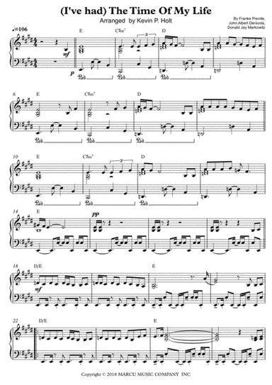 Time Of My Life I've Had The (arr. Kevin P. Holt)