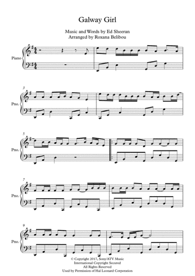 Galway Girl (arr. Roxana Belibou)