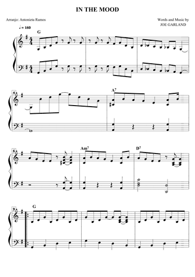 In The Mood (arr. Antonieta Ramos Valverde)
