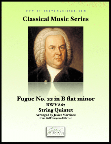 Fugue No. 22 in B flat minor BWV 867 for String Quintet. (arr. Javier Martinez Maya)