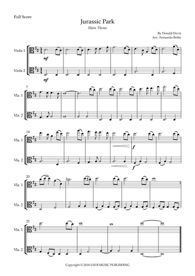 Jurassic Park Iii (arr. Fernando Britto)