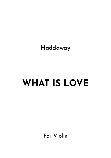 What Is Love (arr. Jireh J.)
