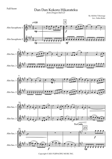 Dragon Ball Gt (arr. Fabio Britto)