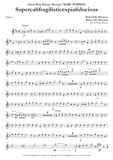 Supercalifragilisticexpialidocious (arr. Diego Marani)