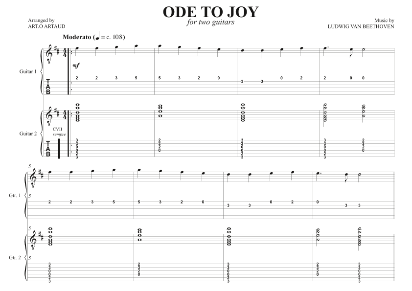 Ode to Joy (arr. Art.o Artaud)