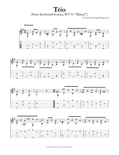 Trio (from Keyboard Sonata, WV 9: "Minuet") (arr. Mark Phillips)