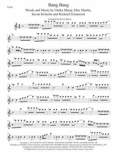 Bang Bang (arr. Kevin Busse)