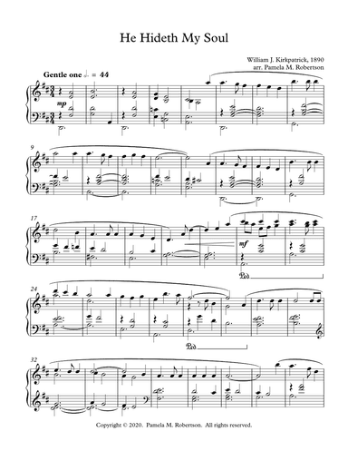 He Hideth My Soul - Piano Solo (arr. Pamela M. Robertson)
