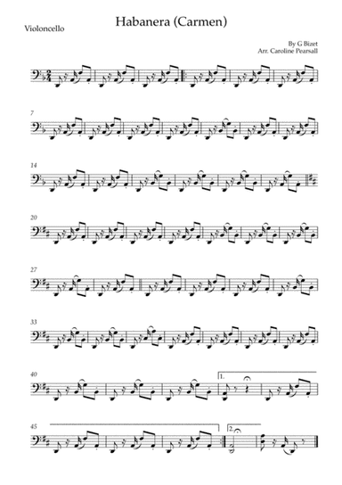 Bizet - Habanera (Carmen) String Trio (arr. Caroline Pearsall)