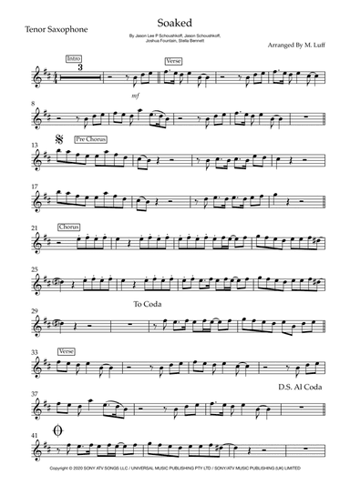 Soaked (arr. Matt Luff)