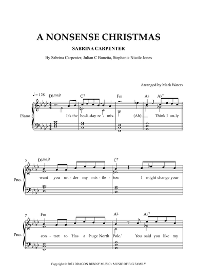 A Nonsense Christmas (arr. Mark Waters)
