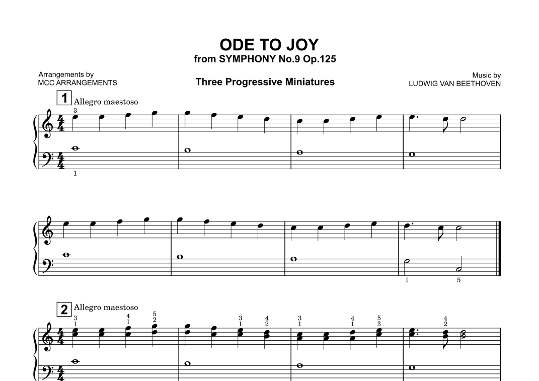 Ode to Joy (arr. MCC Arrangements)