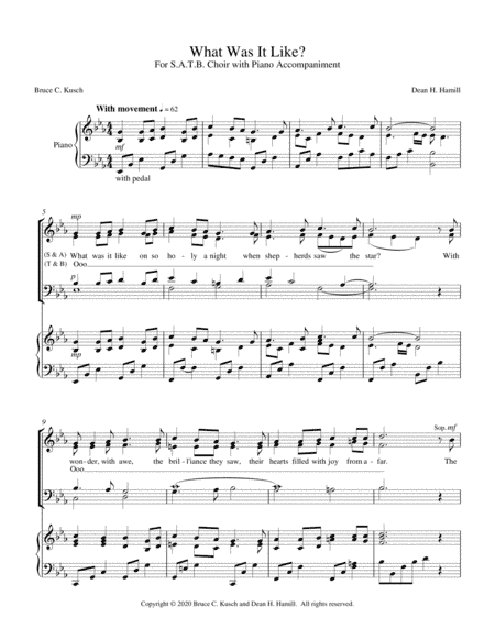 What Was It Like? (for S.A.T.B.)