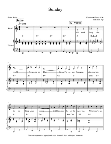 Sunday (arr. Jim Ivy)