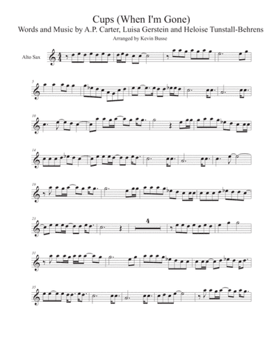 Cups (When I'm Gone) (arr. Kevin Busse)