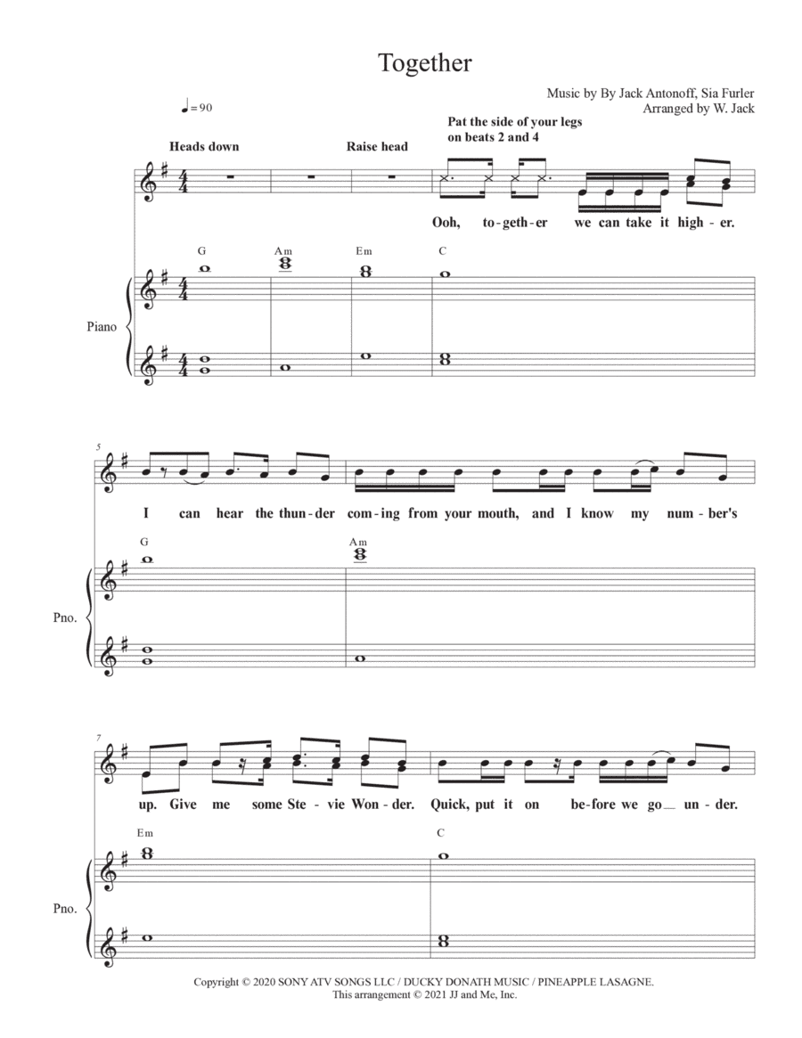 Together (arr. W. Jack)