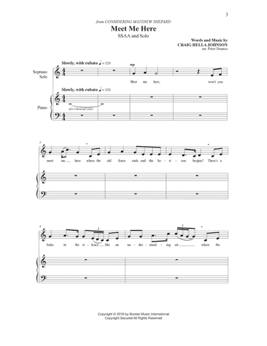 Meet Me Here (arr. Peter Dennee)