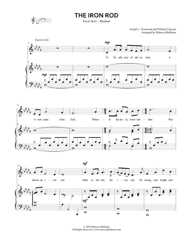 The Iron Rod (Vocal Solo - Medium) (arr. Rebecca Belliston)