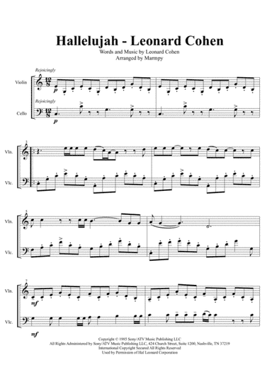 Hallelujah (arr. Marmpy)