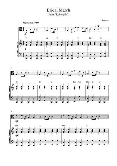 Bridal March (From "Lohengrin") (arr. Kaiserin Rebecca)