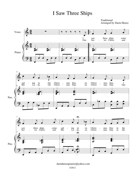 I Saw Three Ships (arr. Darin Henze)