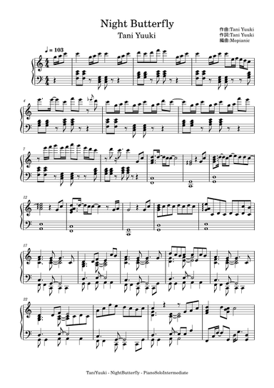 Night Butterfly (arr. Mopianic)