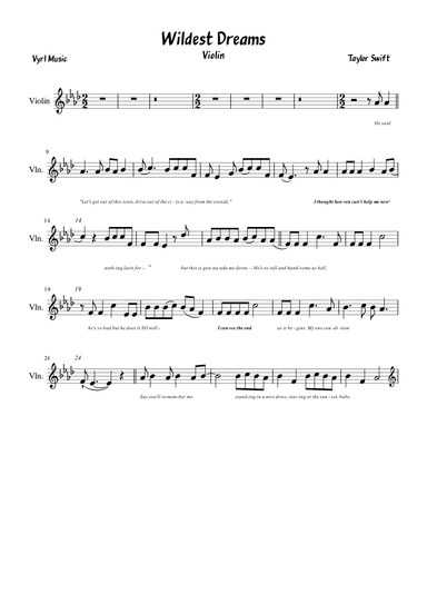 Wildest Dreams (arr. Vyrl)