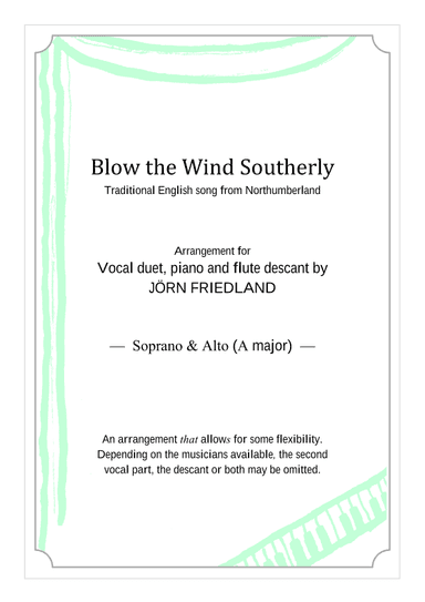 Blow the Wind Southerly (arr. Jörn Friedland)