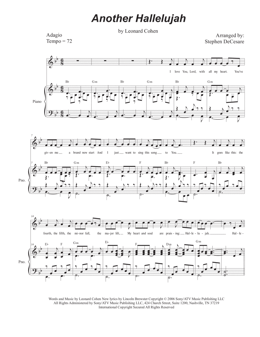 Another Hallelujah (arr. Stephen DeCesare)