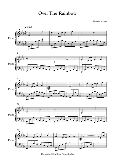 Over The Rainbow (arr. La Rosa Piano Studio)