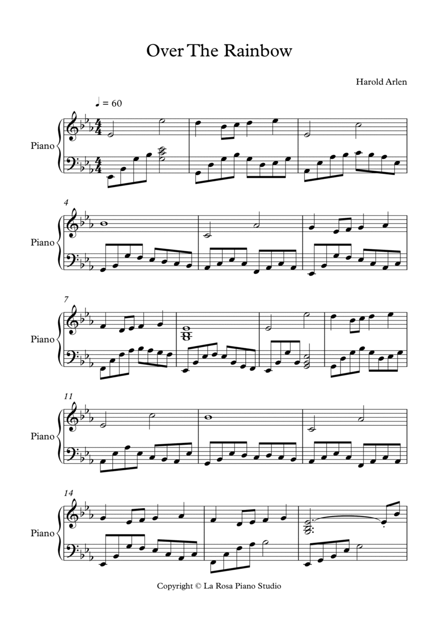 Over The Rainbow (arr. La Rosa Piano Studio)