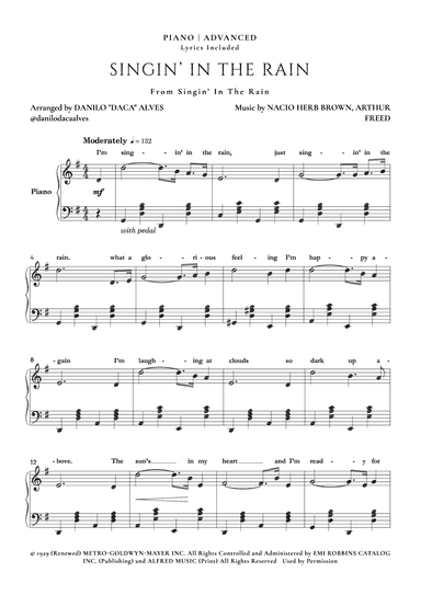 Singin' In The Rain (arr. Danilo "Daca" Alves)