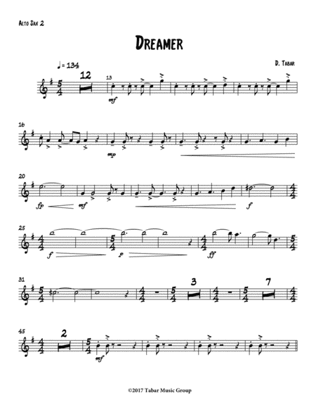 Dreamer (Alto Sax 2)