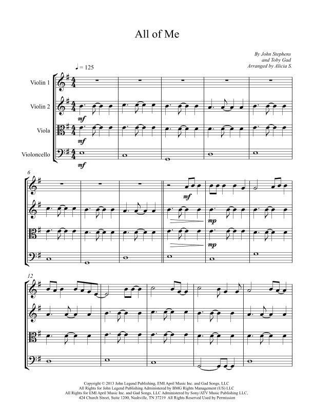 All Of Me (arr. Alicia S.)
