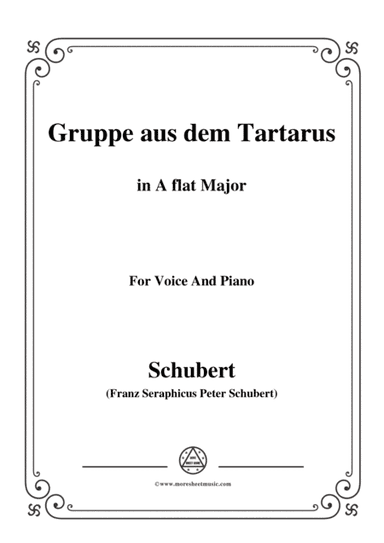 Schubert-Gruppe aus dem Tartarus,Op.24 No.1,in A flat Major,for Voice&Piano (arr. MSM)