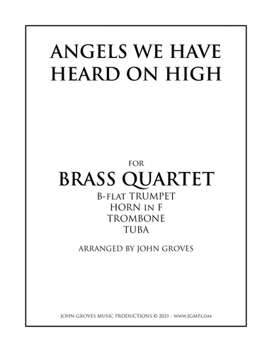 Angels We Have Heard On High - Brass Quartet (arr. John Groves)