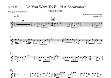 Do You Want To Build A Snowman? (arr. Alex Souza)