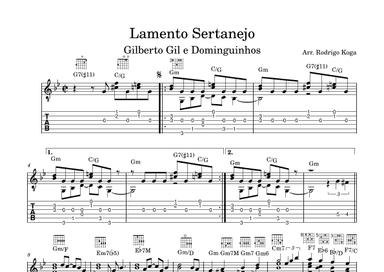 Lamento Sertanejo (arr. Rodrigo Koga)