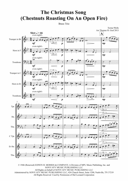 The Christmas Song (Chestnuts Roasting On An Open Fire) (arr. Thomas H. Graf)