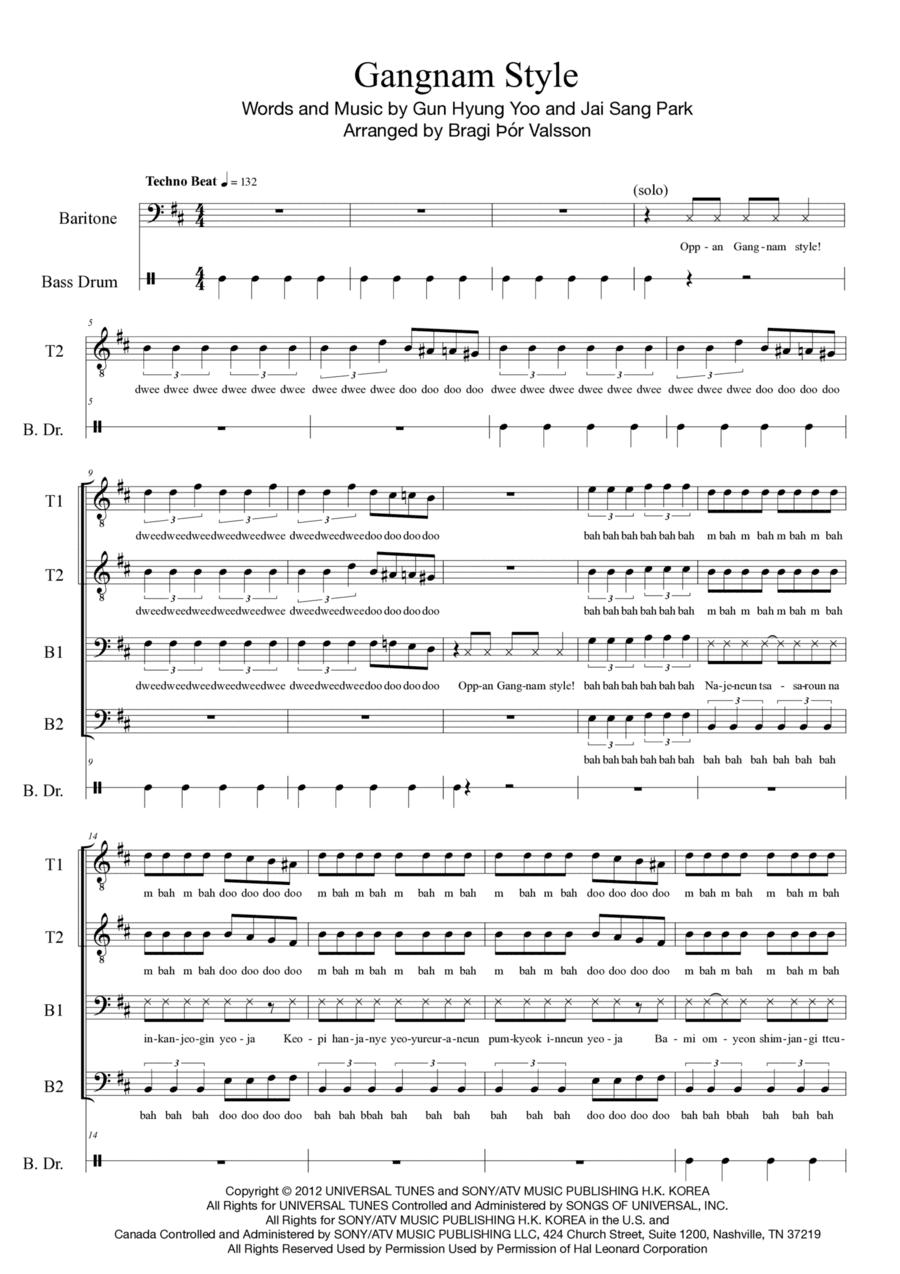 Gangnam Style (arr. Bragi Thor Valsson)