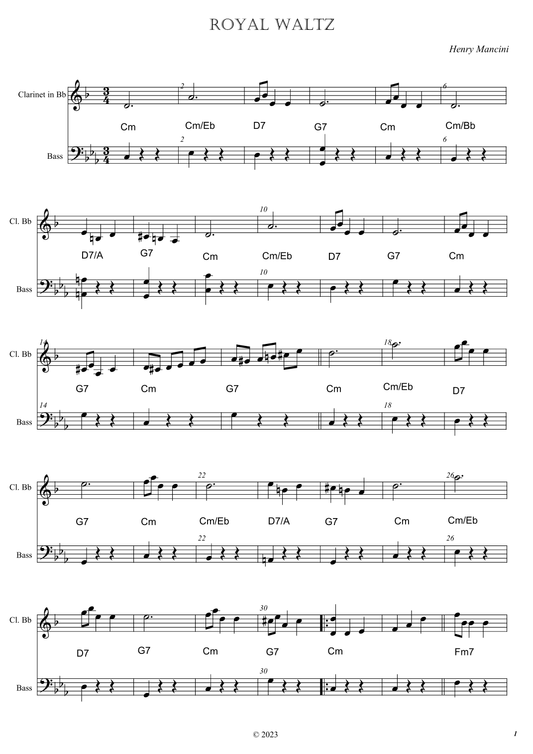 Royal Waltz (arr. Nicole Taylor)