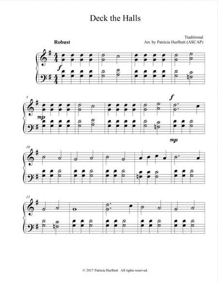 Deck the Halls (arr. Patricia Hurlbutt)